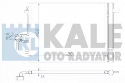 KALE OTO RADYATOR 386200 -  Конденсатор, кондиционер